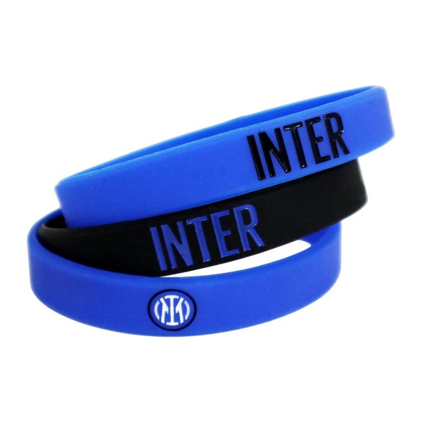 Inter | SET BRACCIALETTI IN SILICONE INTER