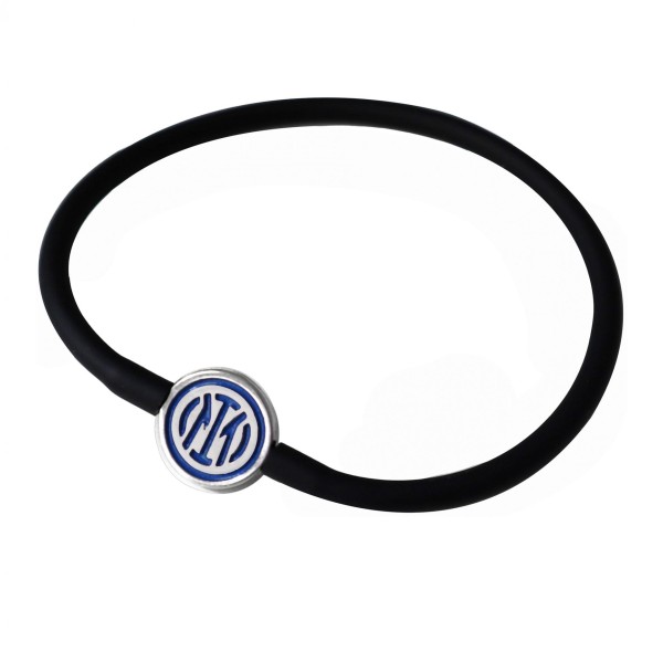 Inter | BRACCIALE IN SILICONE NERO CON...