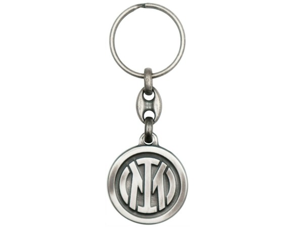 Inter | PORTACHIAVI IN argento antichizzatto INTER - logo nuovo