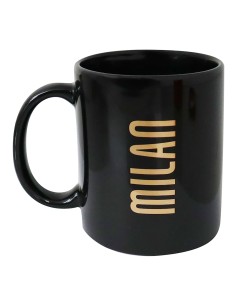 Milan | TAZZA MILAN mug IN CERAMICA ALL BLACK LOGHI IN... 2