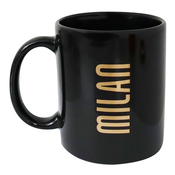 Milan | TAZZA MILAN mug IN CERAMICA ALL BLACK...
