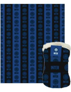 F.C. Inter, Coperta Plaid Inter Sherpa Agnellato,...