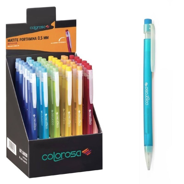 PORTAMINE 0,5 MM 6 COLORI colorosa