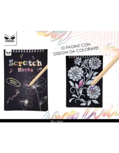 Scratch notes a5 con disegni da colorare