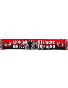 Milan | SCIARPA UFFICIALE MILAN DI PADRE IN FIGLIO Jacquard