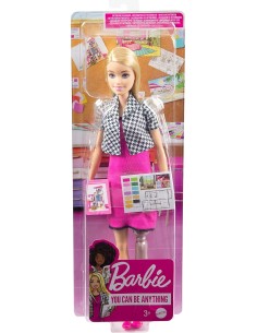 Barbie Bambola Interior Designer, Bionda, Abito Rosa e...