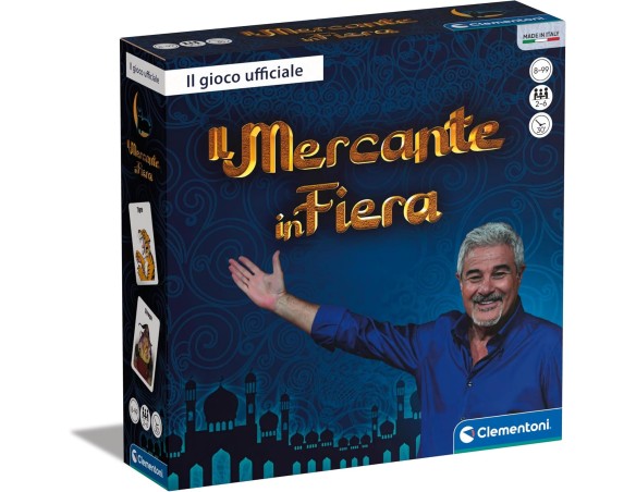 Clementoni - 16824 - Mercante in Fiera - Show TV - Gioco Da Tavolo Di Società Per Tutta La Famiglia, Gioco Adulti & Bambini 8-9