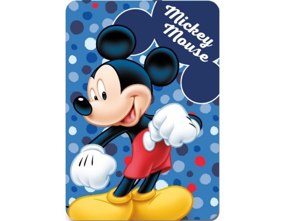 Topolino | Plaid copertina coperta pile bimbo bambino topolino mickey 100x140 cm