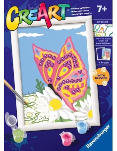 Ravensburger - CreArt Serie E, Farfalla Scintillante,...