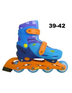 Pattini In Line Easy Roller 39 42 Regolabili Azzurro