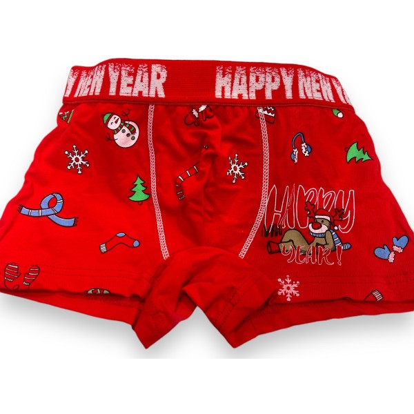 BOXER Bambino ROSSO CAPODANNO
