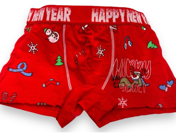 BOXER Bambino ROSSO CAPODANNO