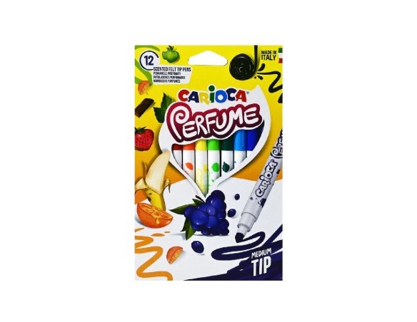 Colori a spirito pofumati Pennarelli Perfume Carioca - 12 colori 4 mm - 42672