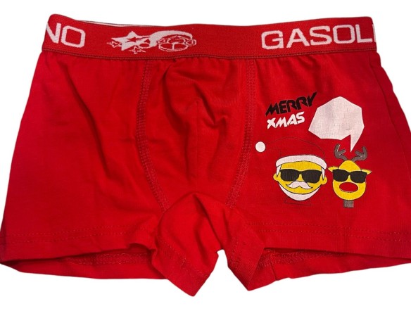 Natle | BOXER ROSSO NATALE CAPODANNO BAMBINO BR 152