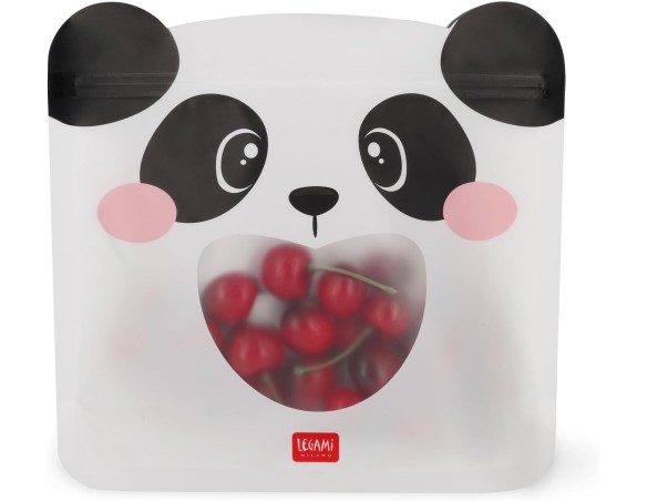 Legami - Set di 3 Buste per Alimenti, 3 Diverse Misure S, M, L, Sacchetti Richiudibili, Riutilizzabili, Lavabili in Lavastovigl