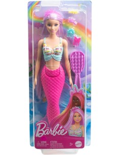 Barbie - Sirena Capelli Fantasia, bambola con capelli... 2