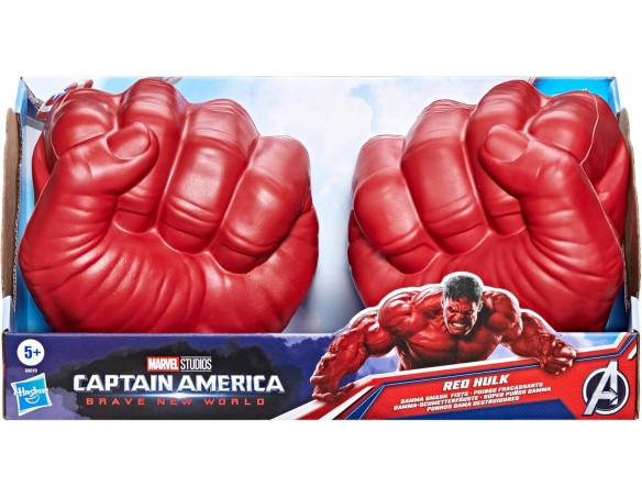 Capitan America Smash Fists Hasbro Marvel Avengers, Super Pugni Gamma di Hulk Rosso Ispirati al Film Captain America: Brave New