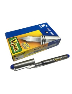 Penna stilografica blu v-pen silver pilot 7570