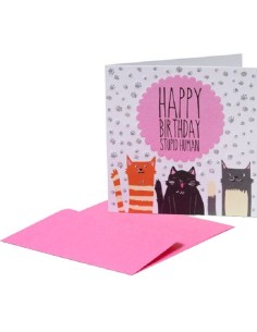 Legami ! Biglietto Compleanno 7x7cm - Legami Gatti