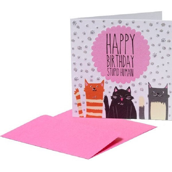 Legami ! Biglietto Compleanno 7x7cm - Legami Gatti