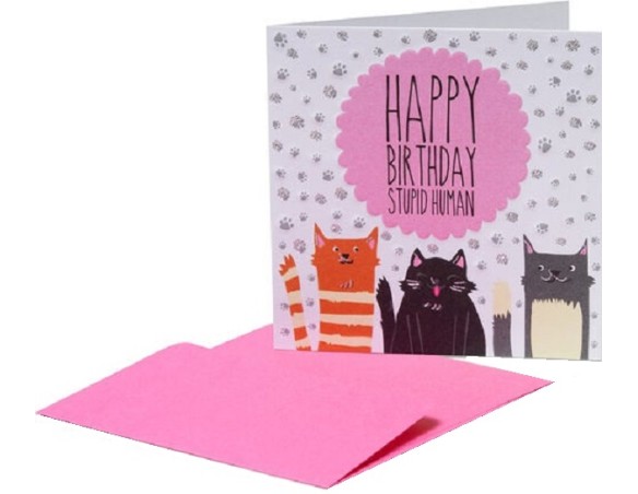 Legami ! Biglietto Compleanno 7x7cm - Legami Gatti