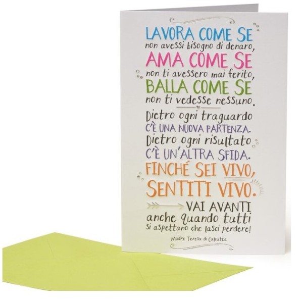 Legami ! Biglietto Di Auguri Aforisma Madre...