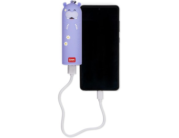 Legami - Caricabatteria Portatile - My Super Power, Ricarica 2 Dispositivi Contemporaneamente, Cavo USB Tipo C Incluso, Power B