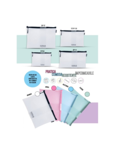 Busta pochette astuccio in Eva Mesh con cerniera e zipper...