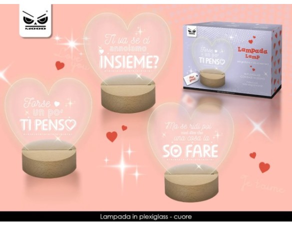 San Valentino | Lampada PLEXY CUORE VT417 San Valentino