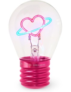 Legami - Lampada CUORE da Tavolo a forma di Lampadina,...
