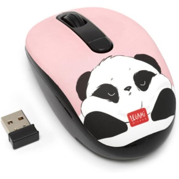 Legami - Mouse Wireless con Ricevitore USB panda