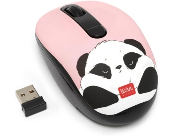 Legami - Mouse Wireless con Ricevitore USB panda