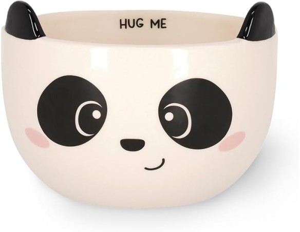 Legami - Tazza in Gres per Cereali Buongiorno! Tema Panda, Tazza per la Colazione, Utilizzabile in Microonde, Lavabile in Lavas