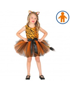 CARNEVALE | VESTITO TIGRE CON TUTU E COPRICAPO (110 CM /...