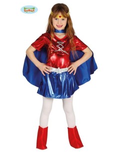 COSTUME VESTITO SUPER EROINA WONDER WOMAN
