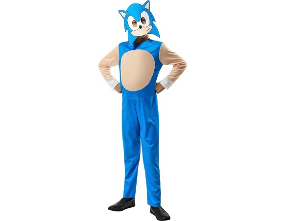 Sonic the Hedgehog - costume sonic Vestito carnevale per bambini, 3-4 5-6 7-8 anni