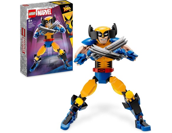 LEGO Marvel Personaggio di Wolverine, Set con Action Figure Costruibile degli X-Men con 6 Elementi Artiglio, Gioca ed Esponi gl