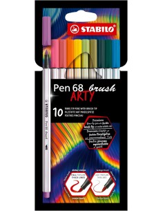 Stabilo Pennarello Premium con punta a pennello Pen 68...