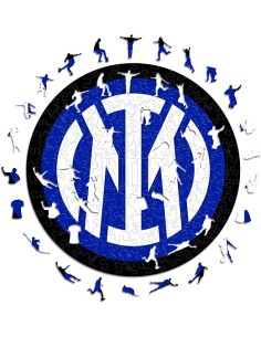 Inter Logo, Puzzle in Legno Unisex, Multicolore, S, 150...
