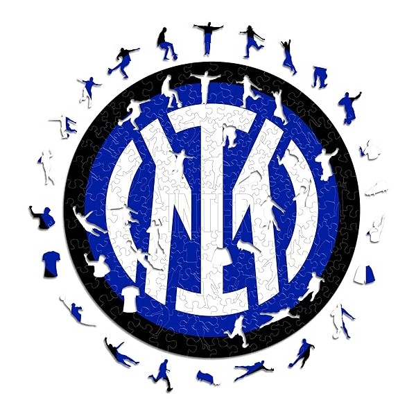 Inter Logo, Puzzle in Legno Unisex,...