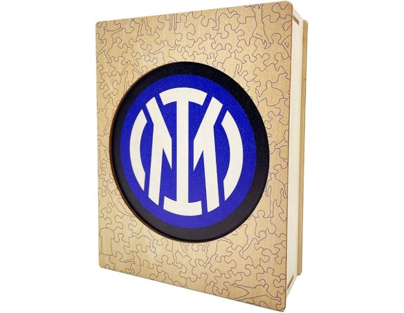 Inter Logo, Puzzle in Legno Unisex, Multicolore, S, 150 PZ inter