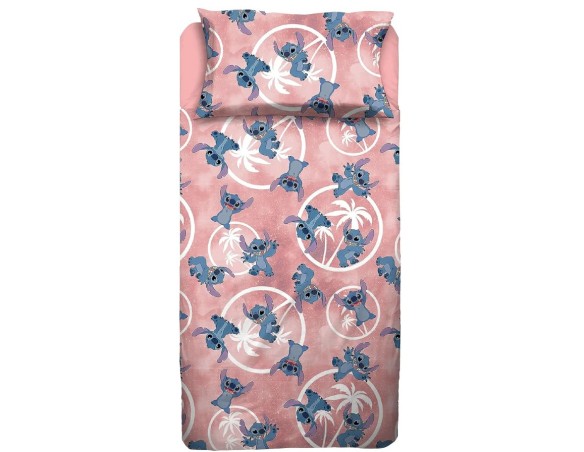Lilo e stitch | Set Lenzuolo Completo Letto Puro Cotone Lilo e & stitch