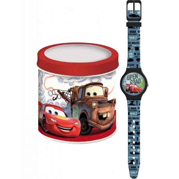 Cars - Orologio da polso in box latta analogico...