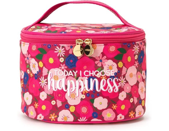 Legami - Beauty Case, Borsa per Trucchi spaziosa, Chiusura a Zip, Tasche interne, Fascette porta Pennelli, da viaggio, 21x19 cm