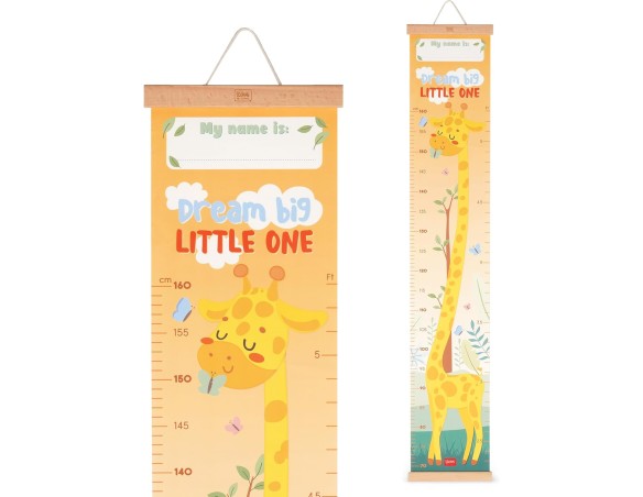 Legami - Metro da Parete Dream Big Little One, Metro da appendere per misurare l'Altezza dei Bambini, fino a 160 cm, 41 Sticker