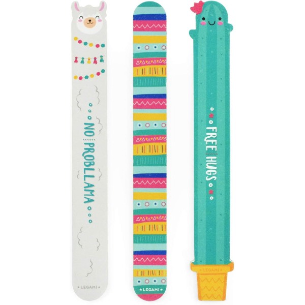Legami - Set di 3 Lime per Unghie, 2x18 cm,...