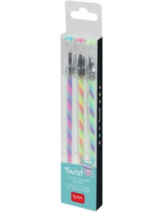 Legami - Set di 3 Penne Gel Multicolore, 1x14,5 cm,...