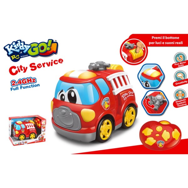 Kiddygo! primo camion pompieri radiocomandato
