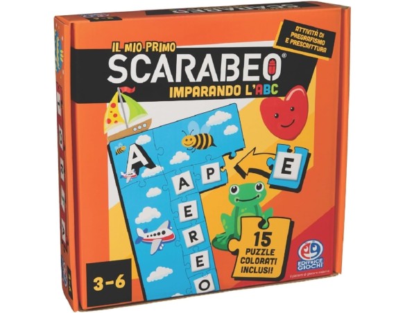 Spin Master Games Editrice Giochi, Il Mio Primo Scarabeo Puzzle, Imparando l'ABC, Gioco per Apprendimento di Lettere e Parole, 
