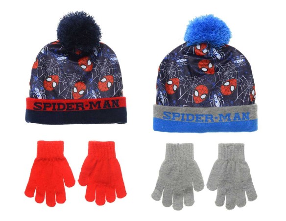 Spiderman cappello pon pon +guanti spiderman